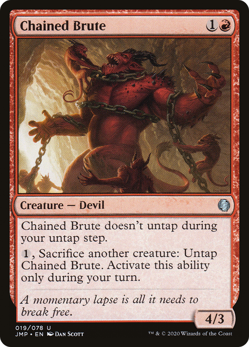 Chained Brute (JMP-019) [Jumpstart] MTG Single Wizards of the Coast