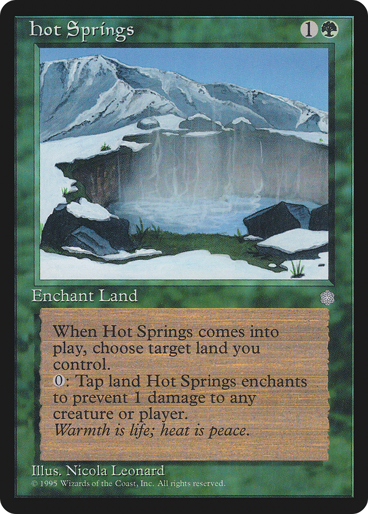 Hot Springs (ICE-) [Ice Age] MTG Single Wizards of the Coast