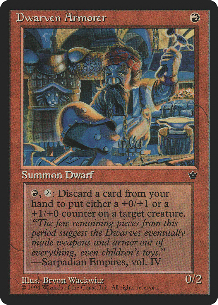 Dwarven Armorer (FEM-) [Fallen Empires] MTG Single Wizards of the Coast
