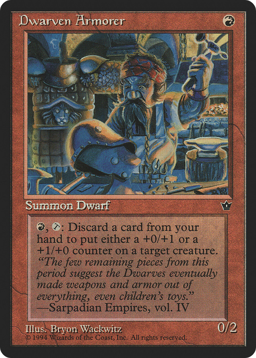 Dwarven Armorer (FEM-) [Fallen Empires] MTG Single Wizards of the Coast