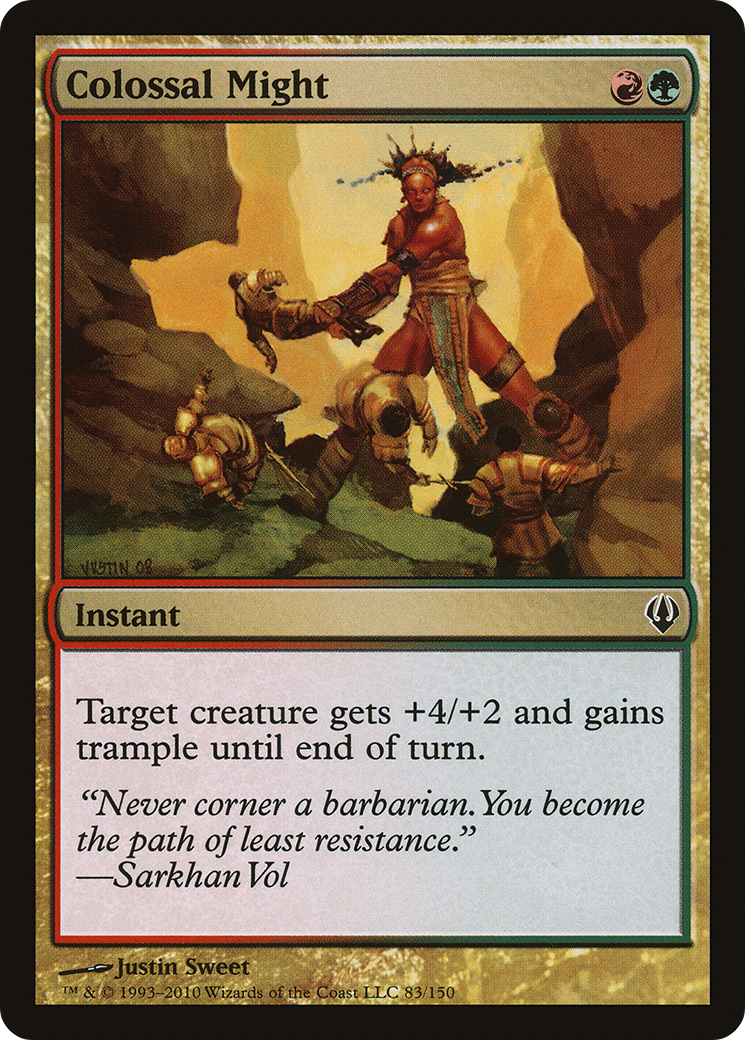 Colossal Might (ARC-083) [Misc] Archenemy MTG Single Wizards of the Coast