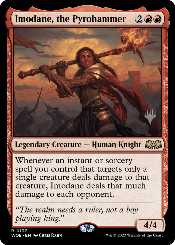 Imodane, the Pyrohammer (PPWOE-137) [Wilds of Eldraine Promos] Foil MTG Single Wizards of the Coast