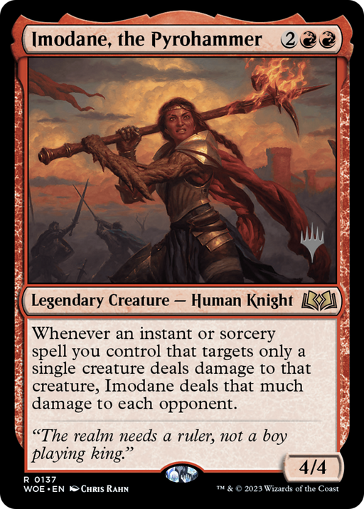 Imodane, the Pyrohammer (PPWOE-137) [Wilds of Eldraine Promos] Foil MTG Single Wizards of the Coast