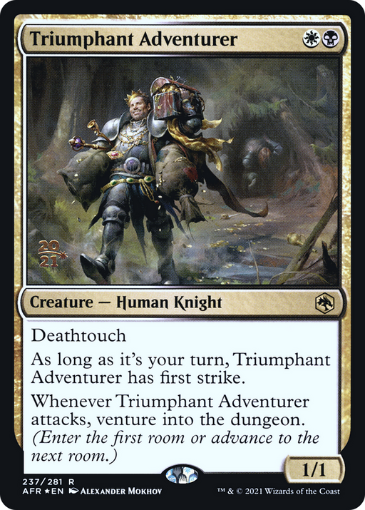 Triumphant Adventurer (PRE-237) [Adventures in the Forgotten Realms Promos] Foil MTG Single Wizards of the Coast