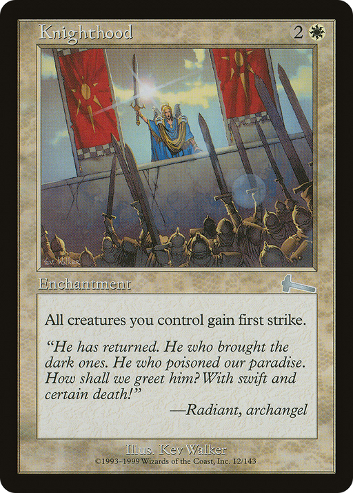 Knighthood (ULG-012) [Urza's Legacy] Foil MTG Single Wizards of the Coast