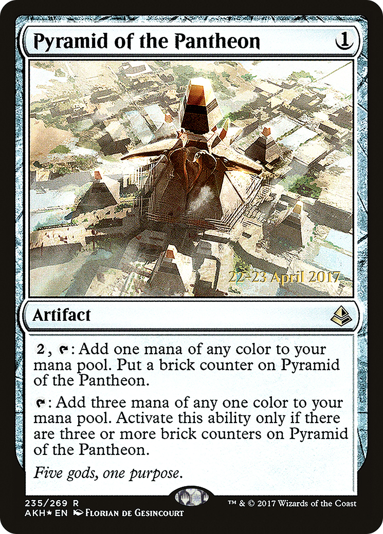 Pyramid of the Pantheon (PRE-235) [Amonkhet Promos] Foil MTG Single Wizards of the Coast