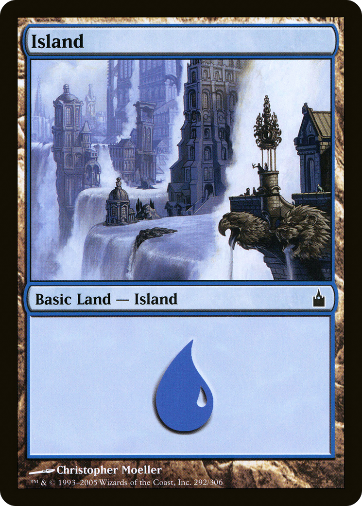 Island (292) (RAV-292) [Ravnica: City of Guilds] Foil MTG Single Wizards of the Coast