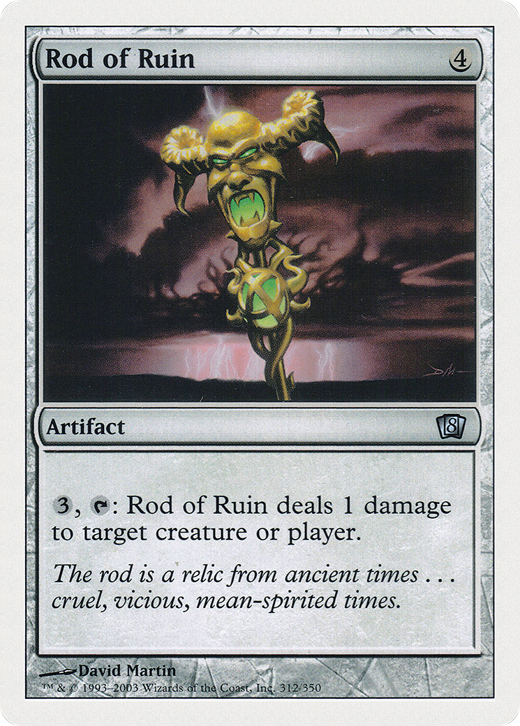 Rod of Ruin (8ED-312) [8th Edition] MTG Single Wizards of the Coast