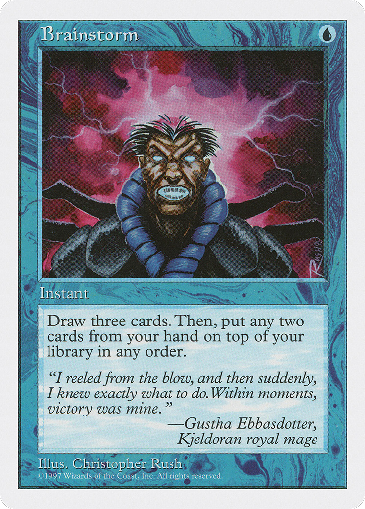Brainstorm (5ED-076) [Fifth Edition] MTG Single Wizards of the Coast