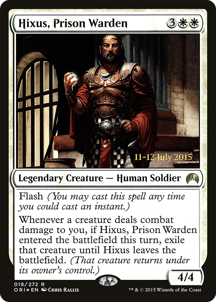 Hixus, Prison Warden (PRE-019) [Magic Origins Promos] Foil MTG Single Wizards of the Coast