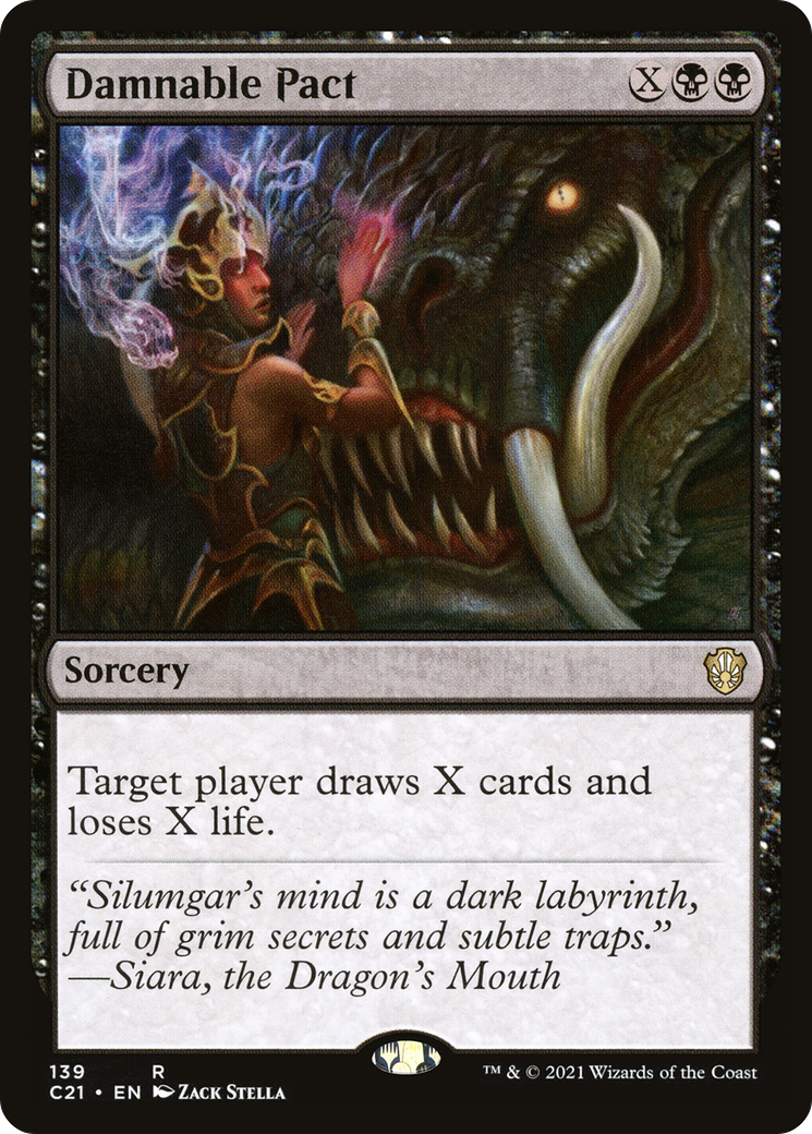 Damnable Pact (C21-139) [Commander 2021] MTG Single Wizards of the Coast