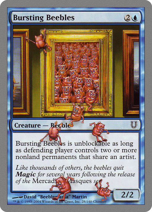 Bursting Beebles (UNH-028) [Unhinged] Foil MTG Single Wizards of the Coast