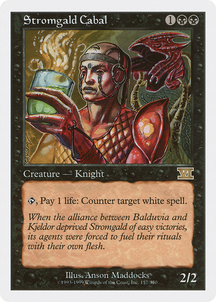 Stromgald Cabal (6ED-157) [Classic Sixth Edition] MTG Single Wizards of the Coast