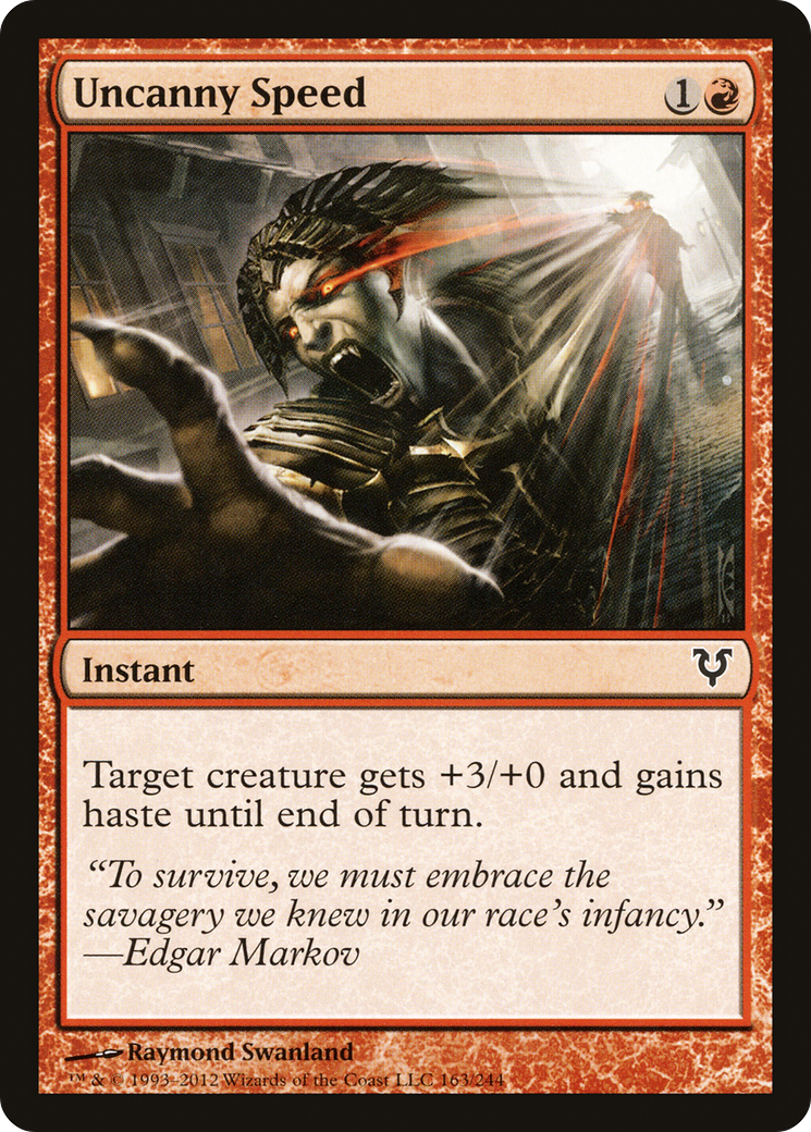 Uncanny Speed (AVR-163) [Avacyn Restored] Foil MTG Single Wizards of the Coast