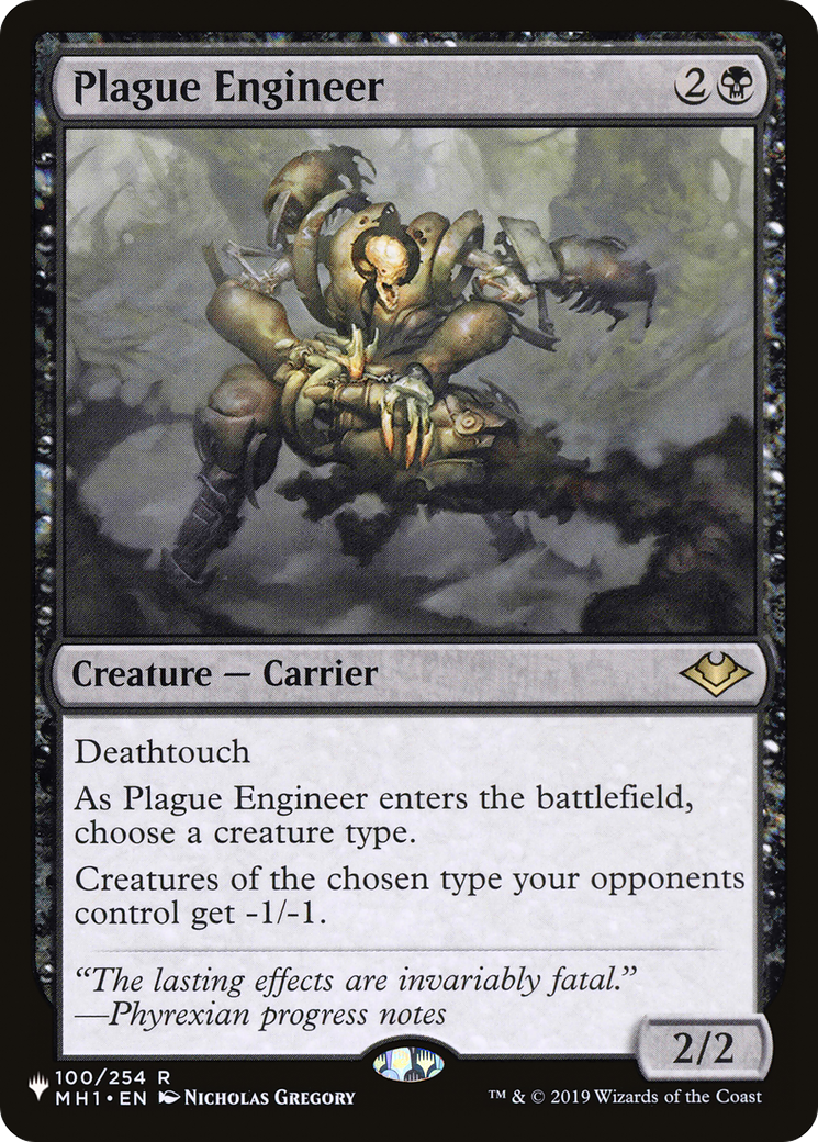 Plague Engineer (LIST-MH1-100) [Mystery Booster] The List MTG Single Wizards of the Coast
