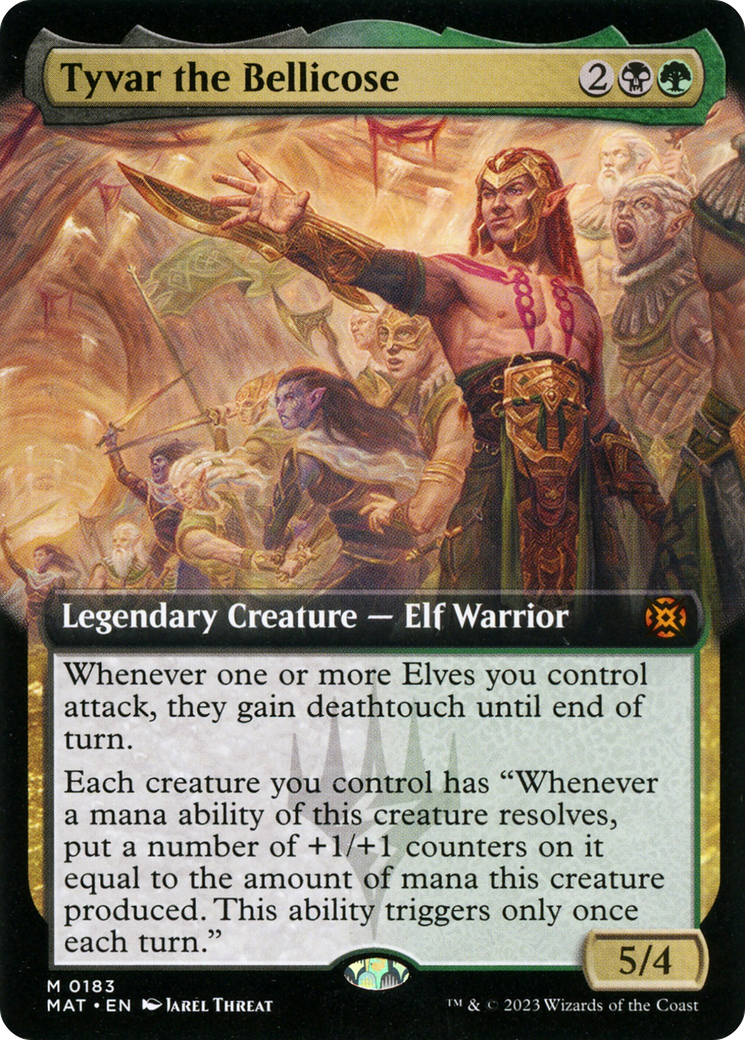 Tyvar the Bellicose (MAT-183) [March of the Machine: The Aftermath] (Extended Art) MTG Single Wizards of the Coast