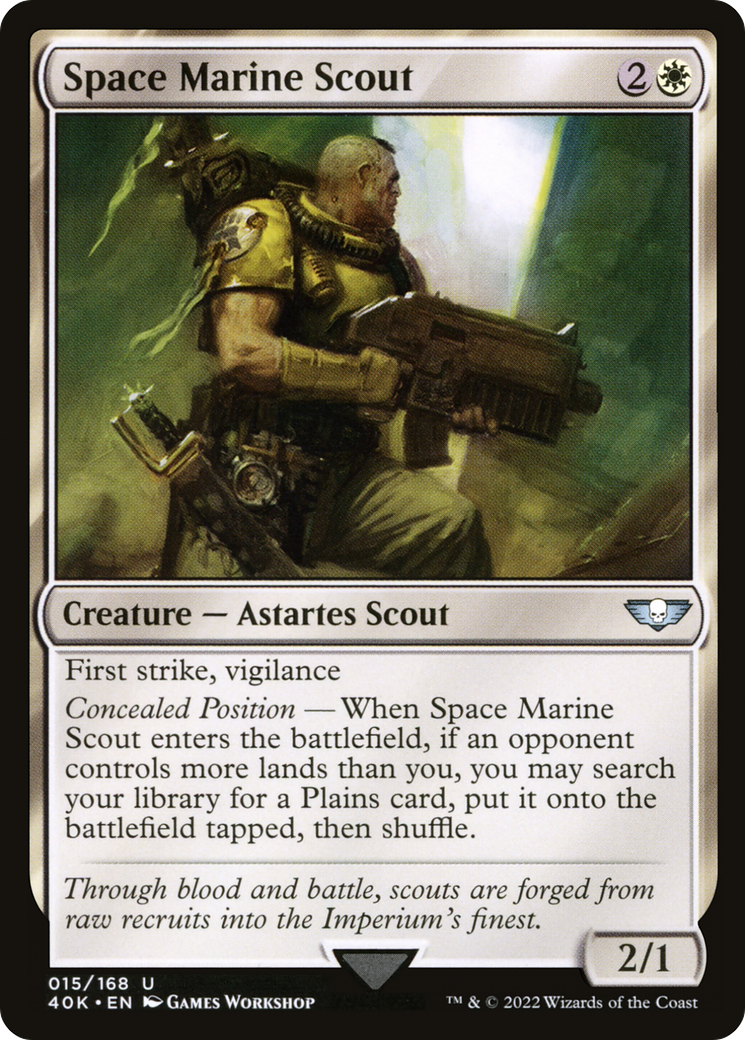 Space Marine Scout [Warhammer 40,000] MTG Single Magic: The Gathering