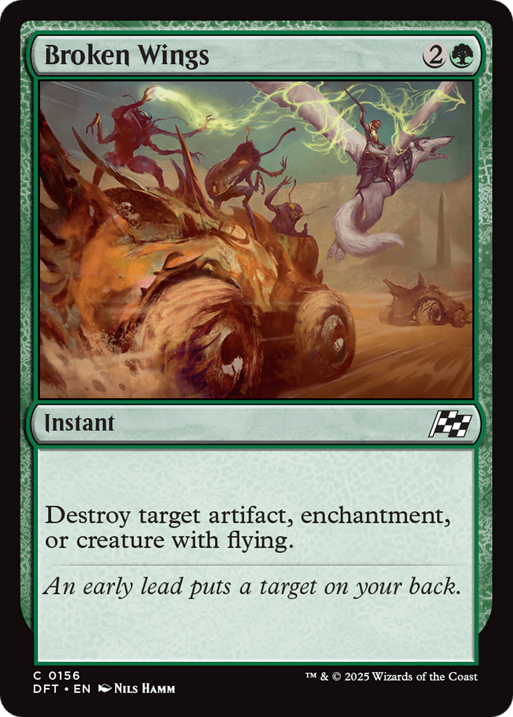 Broken Wings (DFT-156) [Aetherdrift] Foil MTG Single Wizards of the Coast