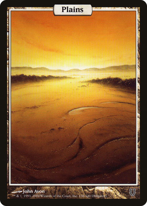 Plains - Full Art (UNH-136) [Unhinged] MTG Single Wizards of the Coast