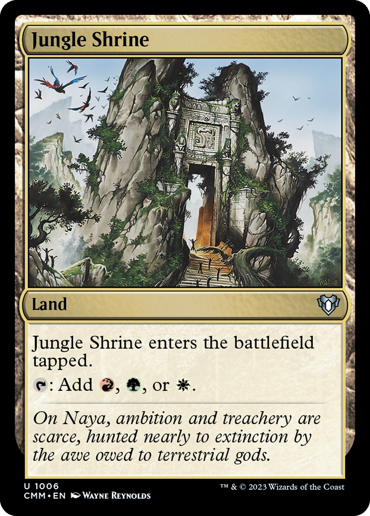 Jungle Shrine (CMM-1006) [Commander Masters] MTG Single Wizards of the Coast