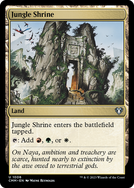 Jungle Shrine (CMM-1006) [Commander Masters] MTG Single Wizards of the Coast