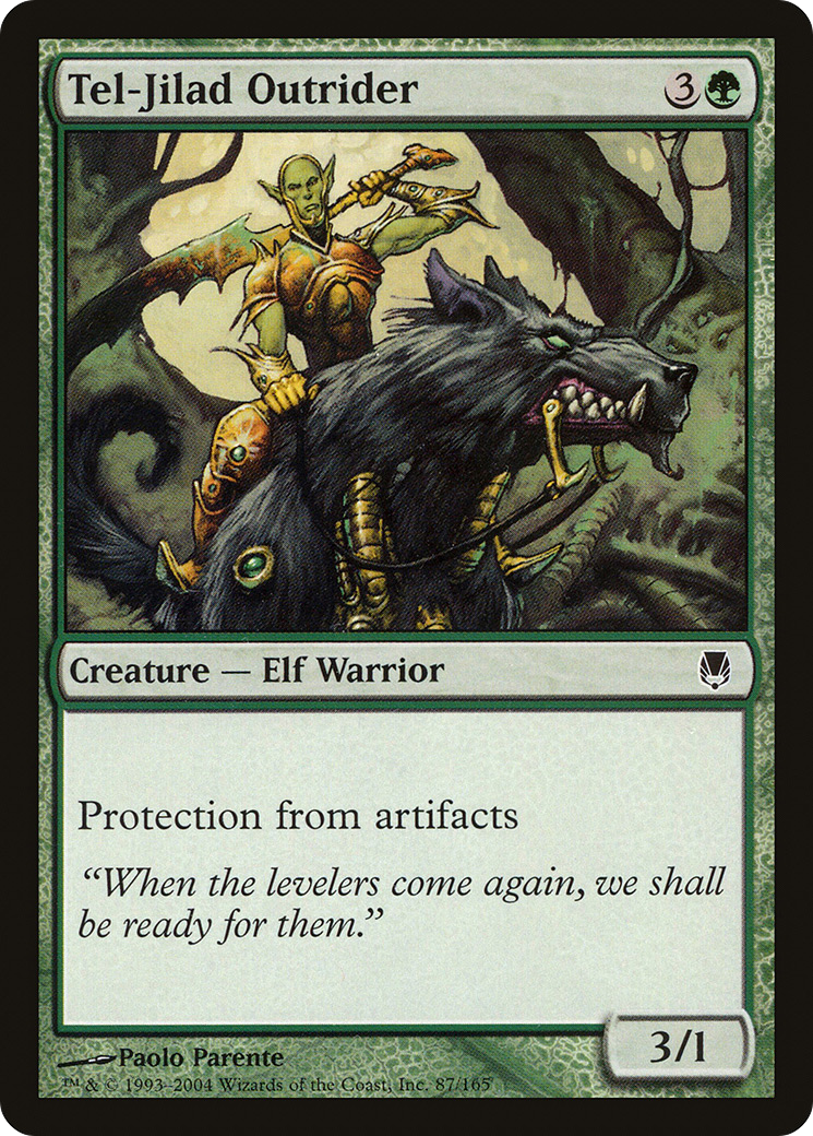 Tel-Jilad Outrider (DST-087) [Darksteel] Foil MTG Single Wizards of the Coast