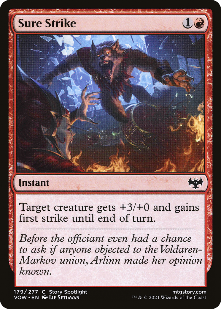Sure Strike (VOW-179) [Innistrad: Crimson Vow] MTG Single Wizards of the Coast