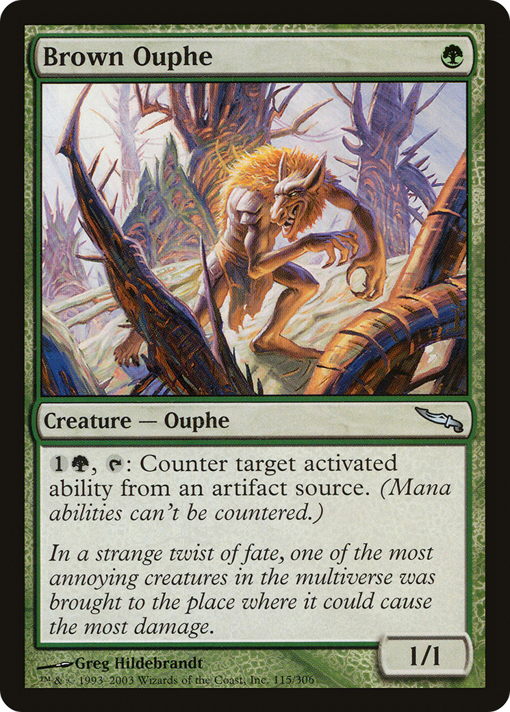 Brown Ouphe (MRD-115) [Mirrodin] MTG Single Wizards of the Coast