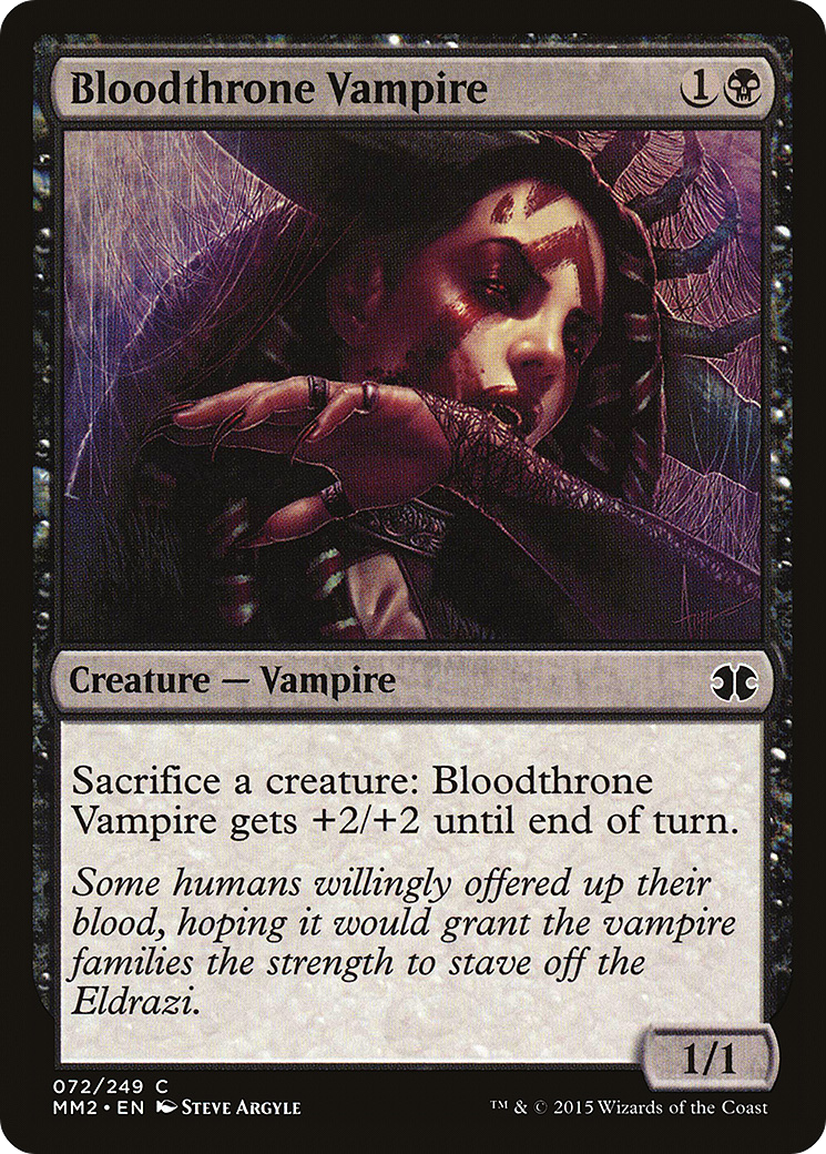 Bloodthrone Vampire (MM2-072) [Modern Masters 2015] Foil MTG Single Wizards of the Coast