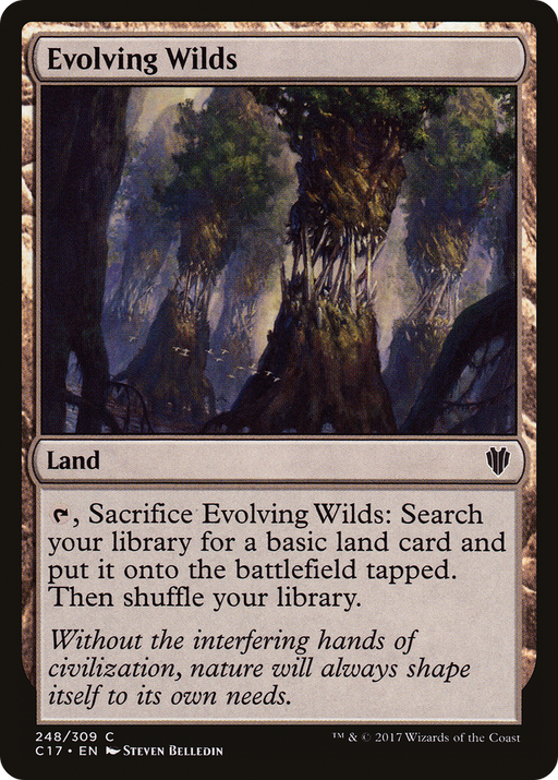 Evolving Wilds (C17-248) [Commander 2017] MTG Single Wizards of the Coast