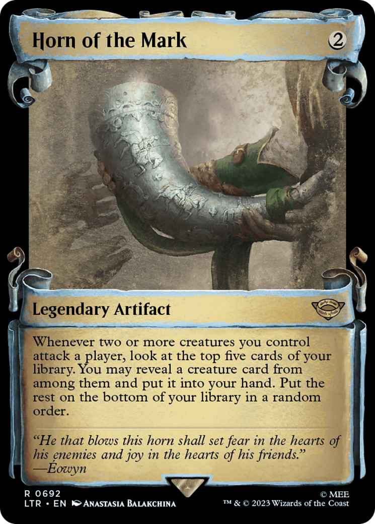 Horn of the Mark (Showcase Scrolls) (LTR-692) [The Lord of the Rings: Tales of Middle-earth] (Showcase) MTG Single Wizards of the Coast