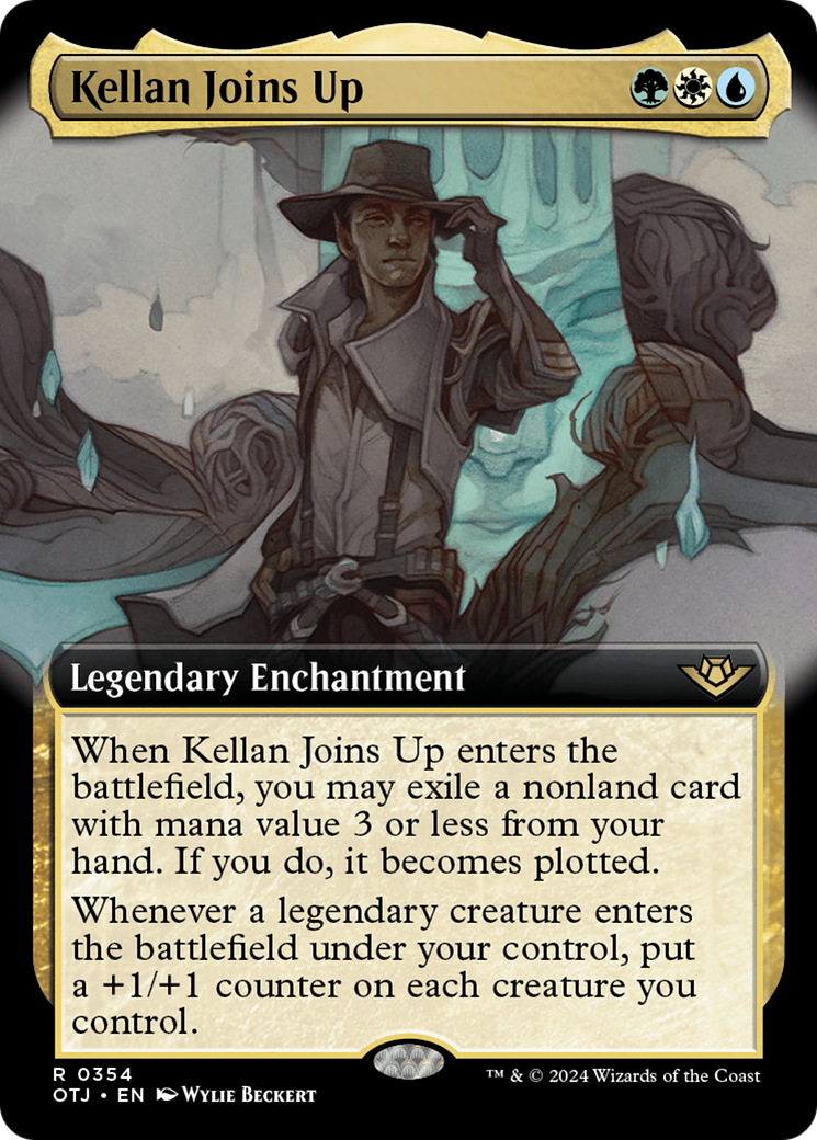 Kellan Joins Up (OTJ-354) [Outlaws of Thunder Junction] (Extended Art) MTG Single Wizards of the Coast