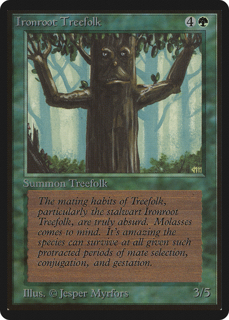 Ironroot Treefolk (LEB-204) [Oldschool] Limited Edition Beta MTG Single Wizards of the Coast