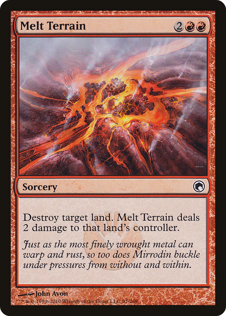Melt Terrain (SOM-097) [Scars of Mirrodin] MTG Single Wizards of the Coast