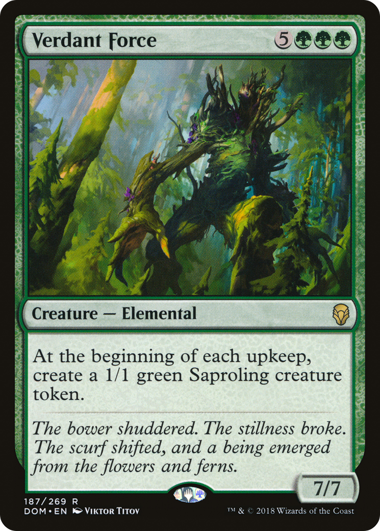 Verdant Force (DOM-187) [Dominaria] MTG Single Wizards of the Coast