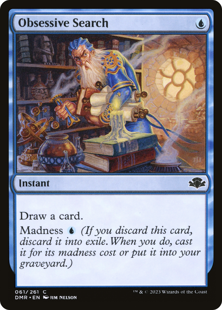Obsessive Search (DMR-061) [Dominaria Remastered] MTG Single Wizards of the Coast