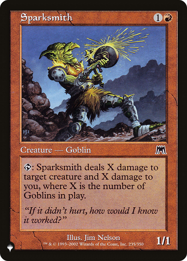 Sparksmith (LIST-ONS-235) [Mystery Booster] The List MTG Single Wizards of the Coast
