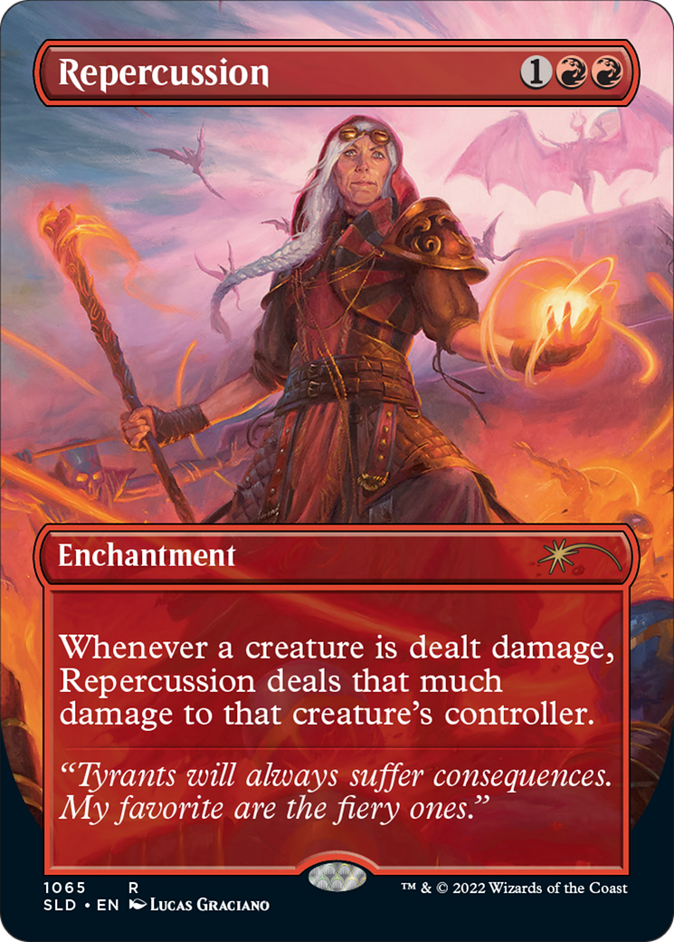Repercussion (SLD-1065) [Secret Lair] Drop (Borderless) Foil MTG Single Wizards of the Coast