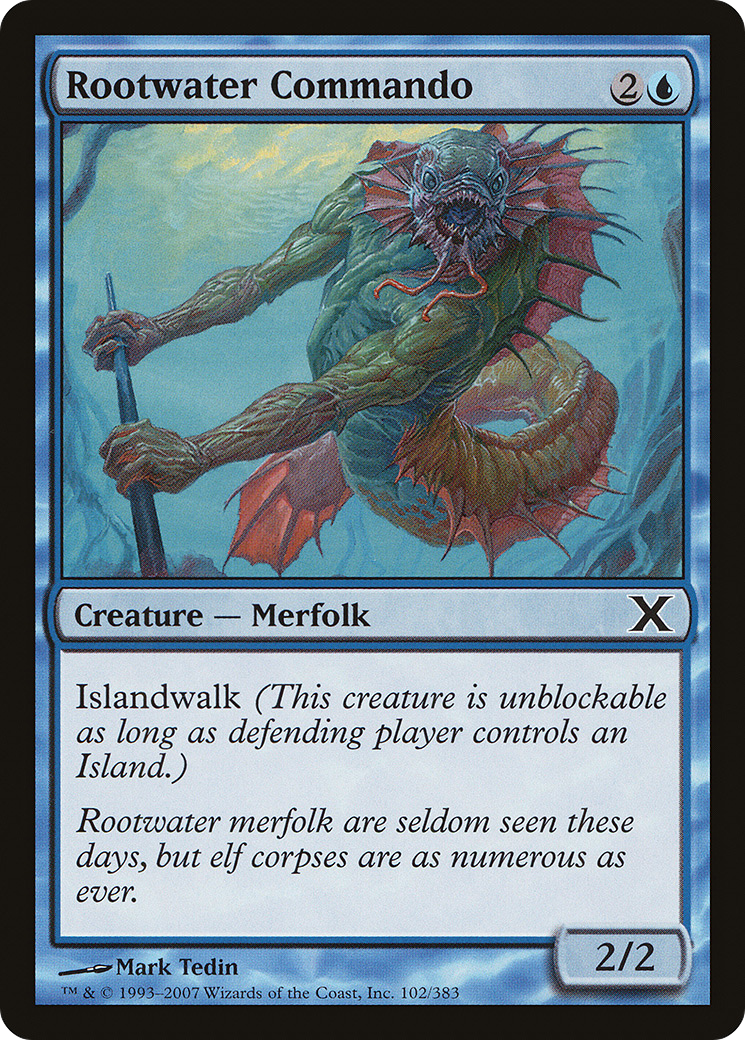 Rootwater Commando (10E-102) [Tenth Edition] MTG Single Wizards of the Coast