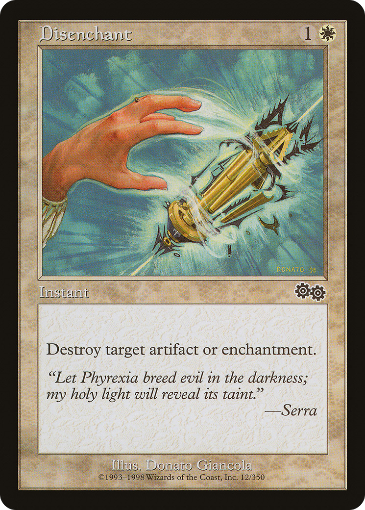 Disenchant (USG-012) [Urza's Saga] MTG Single Wizards of the Coast