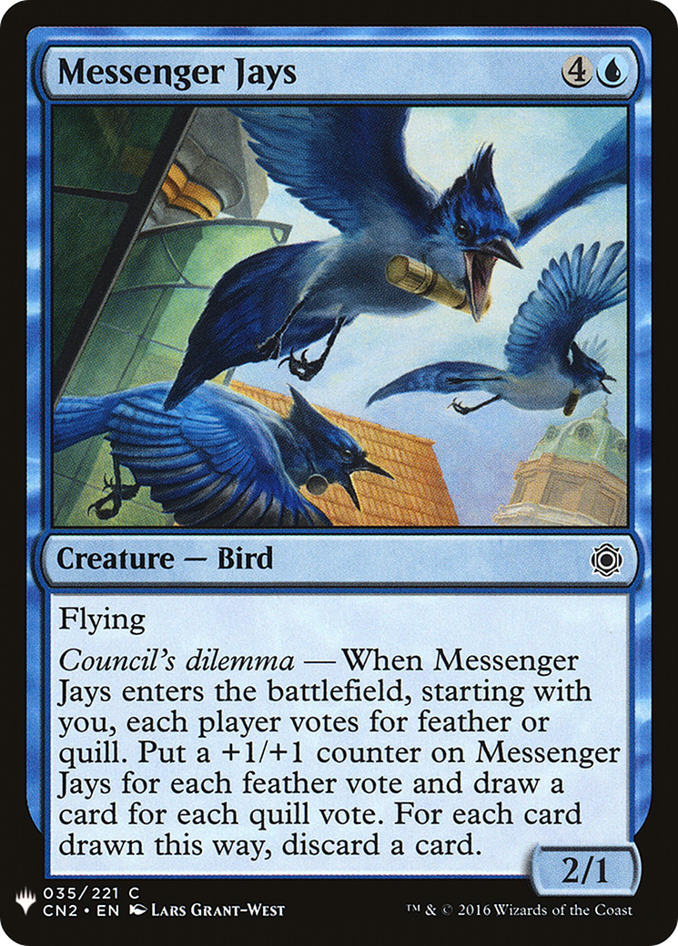 Messenger Jays (LIST-CN2-35) [Mystery Booster] The List MTG Single Wizards of the Coast