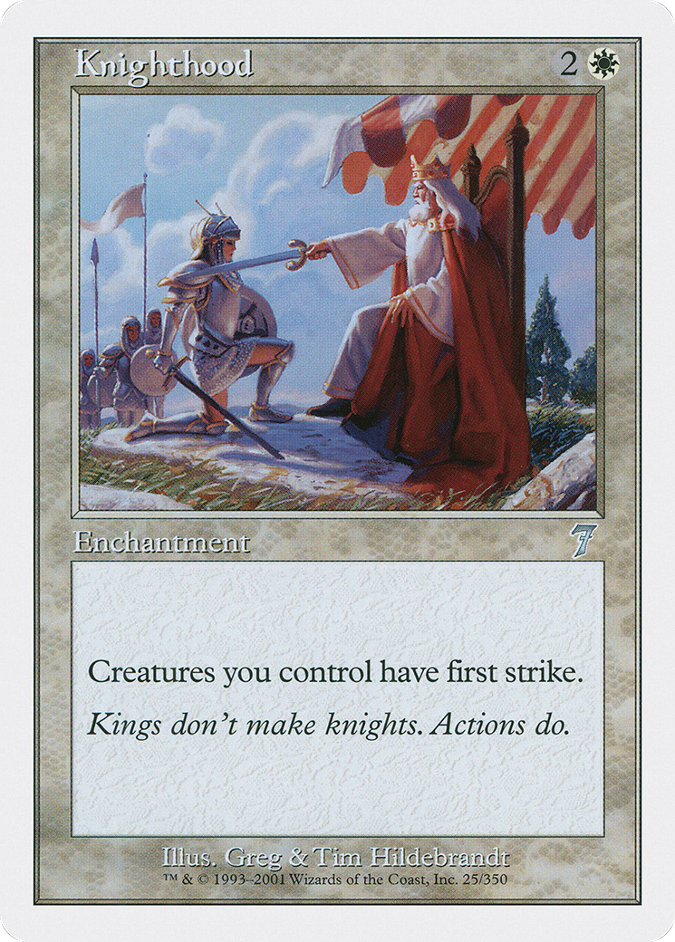 Knighthood (7ED-025) [7th Edition] MTG Single Wizards of the Coast