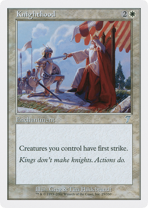 Knighthood (7ED-025) [7th Edition] MTG Single Wizards of the Coast