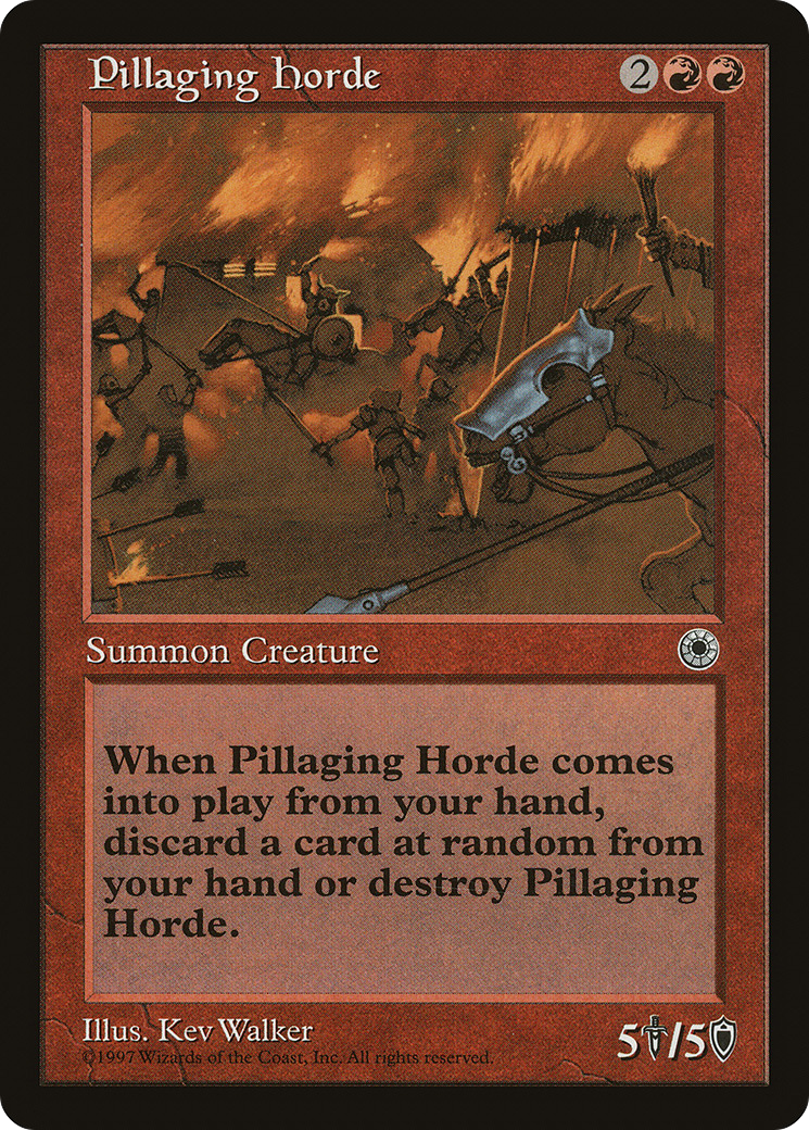 Pillaging Horde (POR-142) [Misc] Portal MTG Single Wizards of the Coast