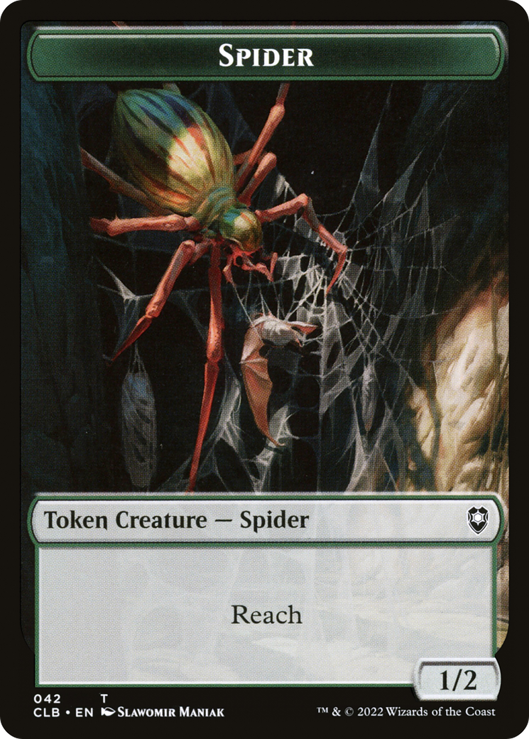 Spider (TCLB-042) [Tokens] Battle for Baldur's Gate Tokens MTG Single Wizards of the Coast