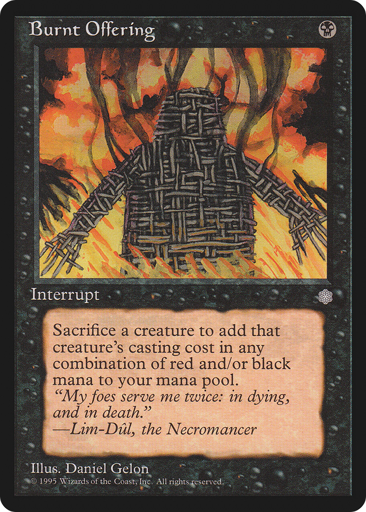 Burnt Offering (ICE-116) [Ice Age] MTG Single Wizards of the Coast