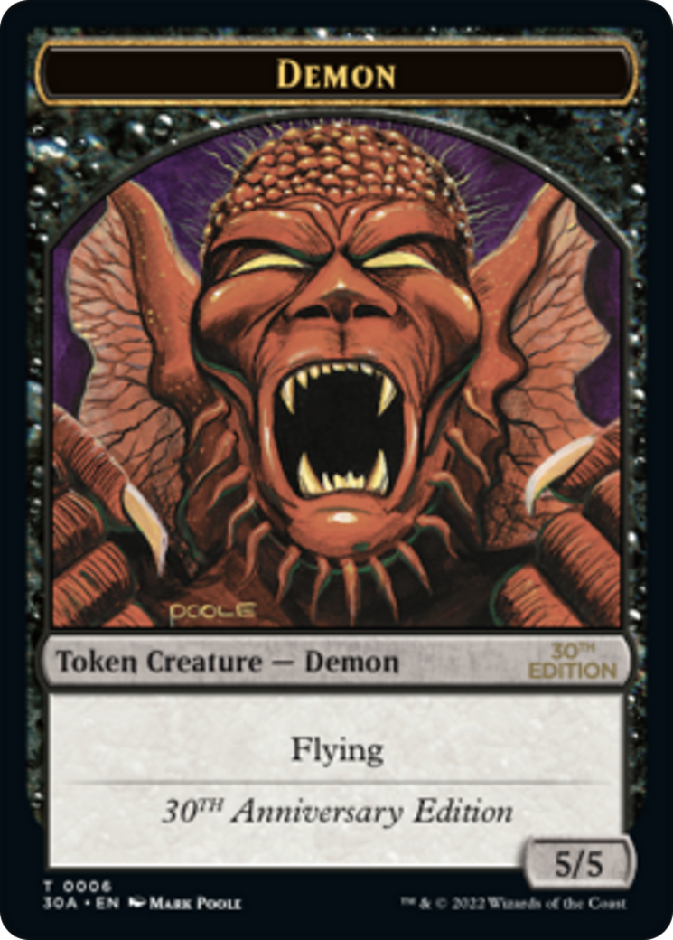 Demon Token [30th Anniversary Tokens] MTG Single Magic: The Gathering