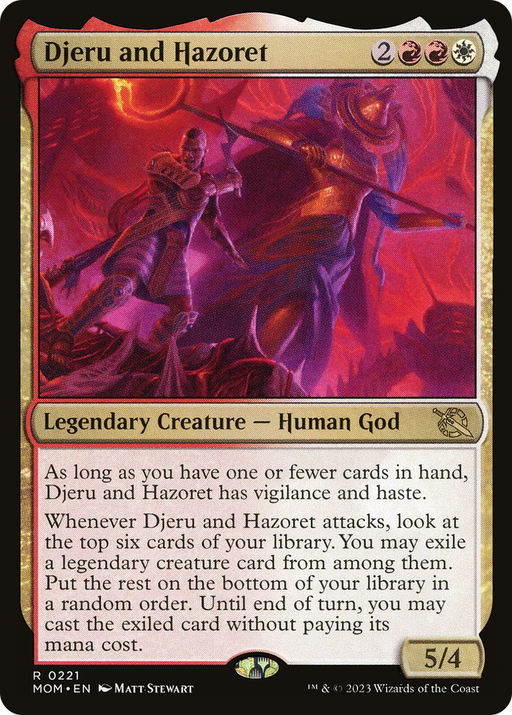 Djeru and Hazoret (MOM-221) [March of the Machine] MTG Single Wizards of the Coast
