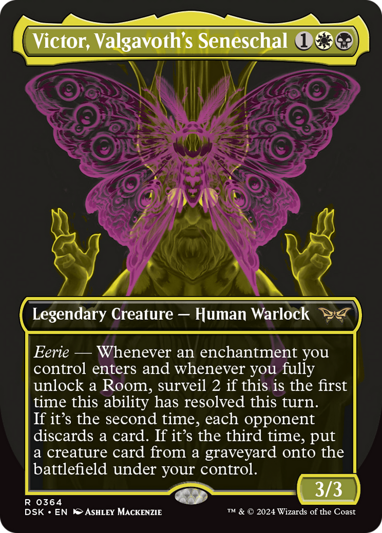 Victor, Valgavoth's Seneschal (DSK-364) [Duskmourn: House of Horror] (Borderless) Foil MTG Single Wizards of the Coast