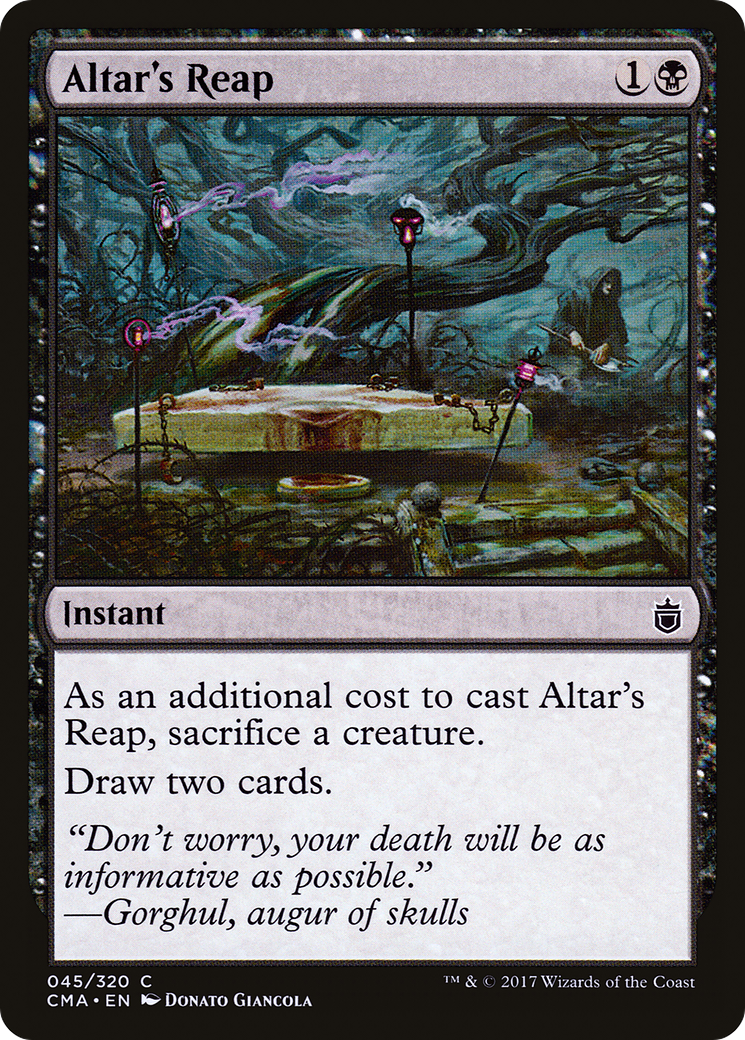 Altar's Reap (CMA-045) [Commander Anthology] MTG Single Wizards of the Coast